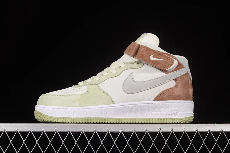 All categories Nk Air Force 1 Air Force series Nk Air Force 1 Mid Air Force mid-top Nk Air Force 1'07 Mid light green gray color matching mid-top Air Force One casual sneakers AL6896-558
